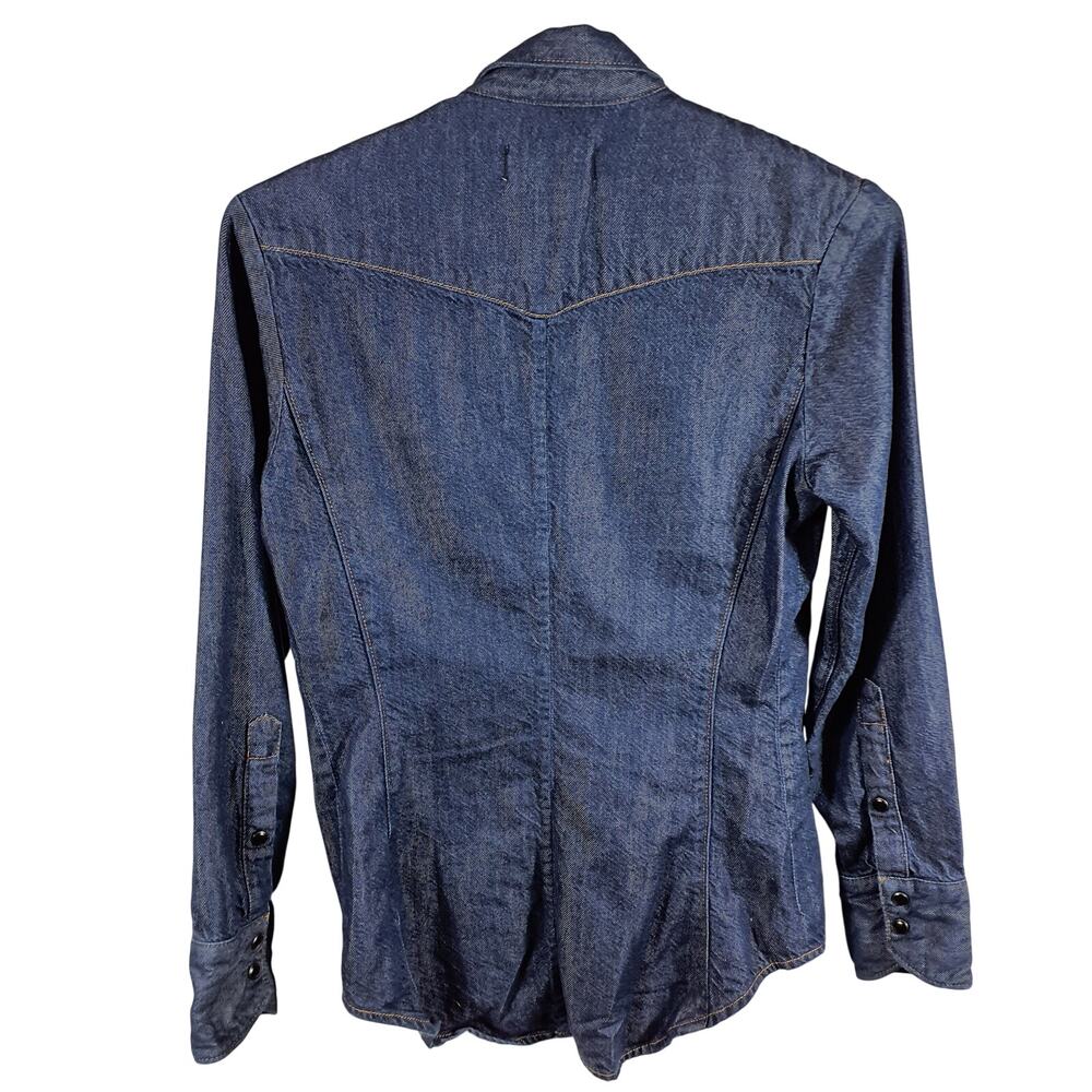 Rag & Bone Iconic Dark Denim Shirt Size XS - Picture 2 of 3